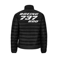 Thumbnail for BOEING 737 Men's Stand Collar Padded Jacket e-joyer