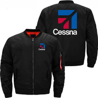 Thumbnail for CESSNA LOGO Ma-1 Bomber Jacket Flight Jacket Aviator Jacket THE AV8R