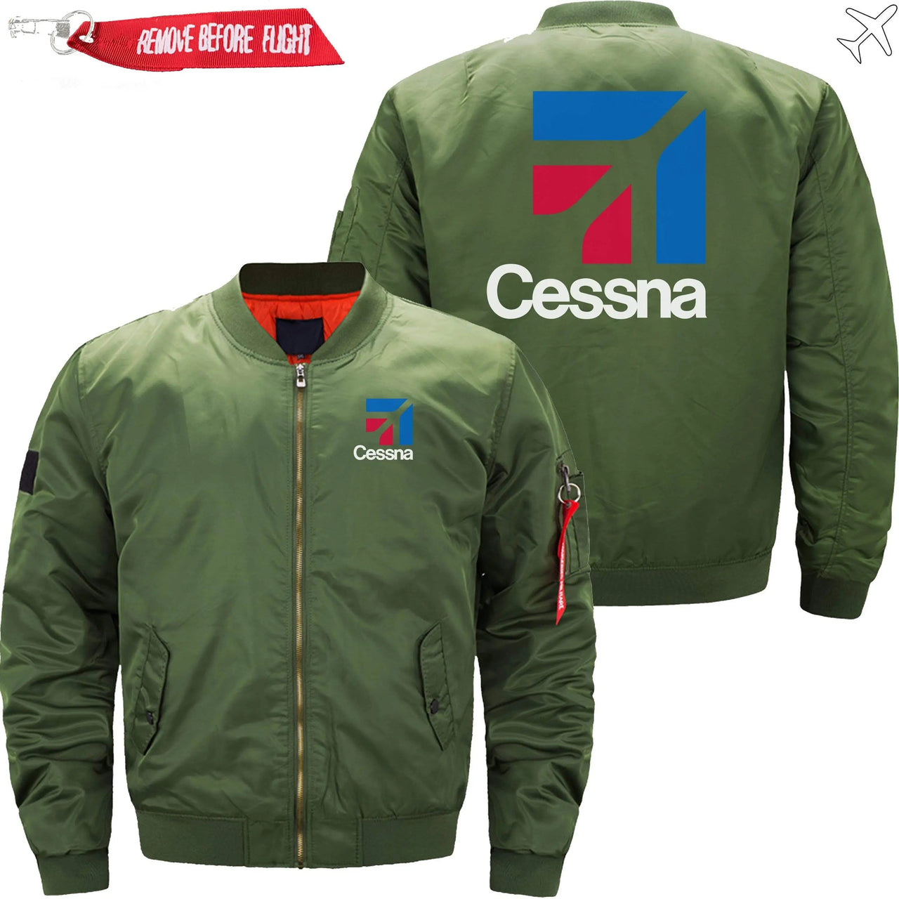 CESSNA LOGO Ma-1 Bomber Jacket Flight Jacket Aviator Jacket THE AV8R