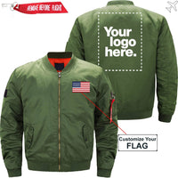 Thumbnail for CUSTOM FLAG & LOGO DESIGNED PILOT  S - JACKET THE AV8R