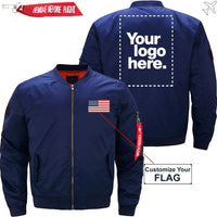 Thumbnail for CUSTOM FLAG & LOGO DESIGNED PILOT  S - JACKET THE AV8R