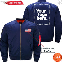 Thumbnail for CUSTOM FLAG & LOGO DESIGNED PILOT  S - JACKET THE AV8R