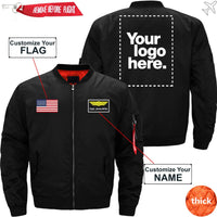 Thumbnail for CUSTOM FLAG, LOGO & NAME WITH BADGE DESIGNED - JACKET THE AV8R