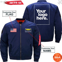 Thumbnail for CUSTOM FLAG, LOGO & NAME WITH BADGE DESIGNED - JACKET THE AV8R