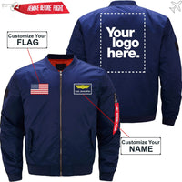 Thumbnail for CUSTOM FLAG, LOGO & NAME WITH BADGE DESIGNED - JACKET THE AV8R