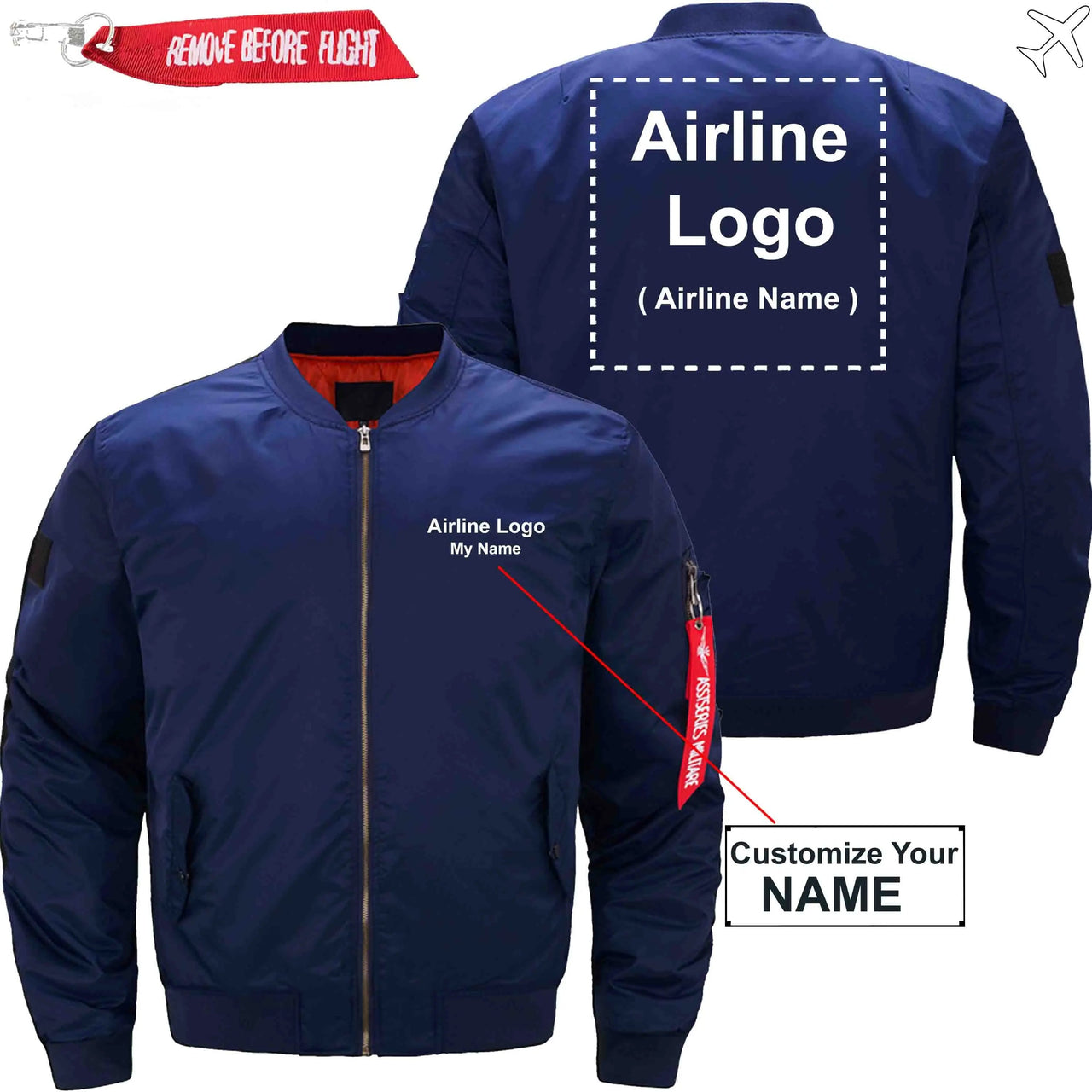 CUSTOM NAME & AIRLINE LOGO - JACKET THE AV8R