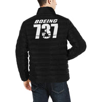 Thumbnail for Boeing 737 Men's Stand Collar Padded Jacket e-joyer