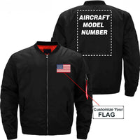 Thumbnail for FLAG WITH AIRCRAFT MODEL NUMBER - JACKET THE AV8R