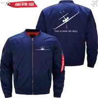 Thumbnail for THIS HOW WE ROLL AIRPLANE PILOT JACKET THE AV8R