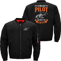 Thumbnail for A SKILLED PILOT BOMBER FLIGHT AVIATOR JACKET - PILOTSX