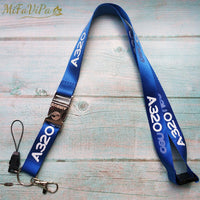 Thumbnail for A320 NEO LANYARD AIRBUS KEYCHAIN LANYARDS NECK STRAP - PILOTSX