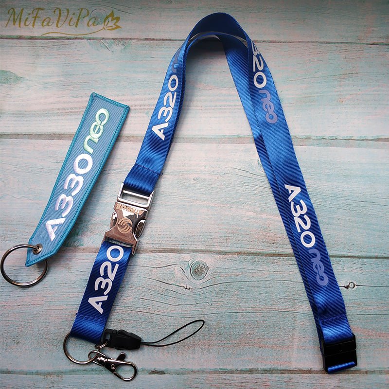 A320 NEO LANYARD AIRBUS KEYCHAIN LANYARDS NECK STRAP - PILOTSX