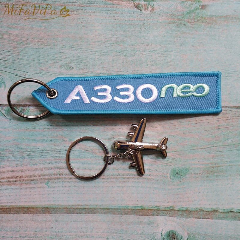 A330 NEO EMBROIDERY KEY CHAINS - PILOTSX