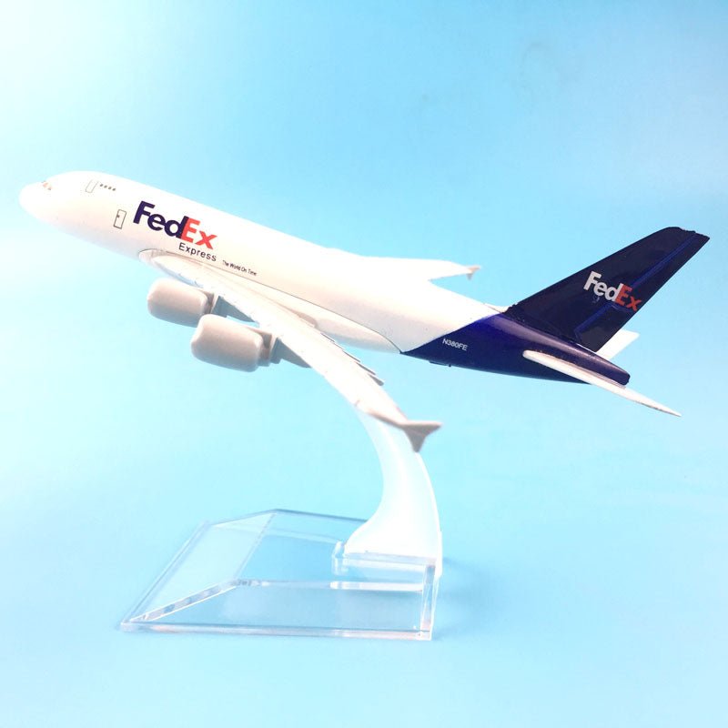 A380 FEDEX EXPRESS AIRLINE MODEL PLANE AIRCRAFT KIDS TOYS 16CM ALLOY METAL MODEL PLANE - PILOTSX