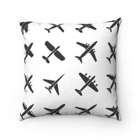 Thumbnail for BLACK AIRPLANES  PILLOW Printify
