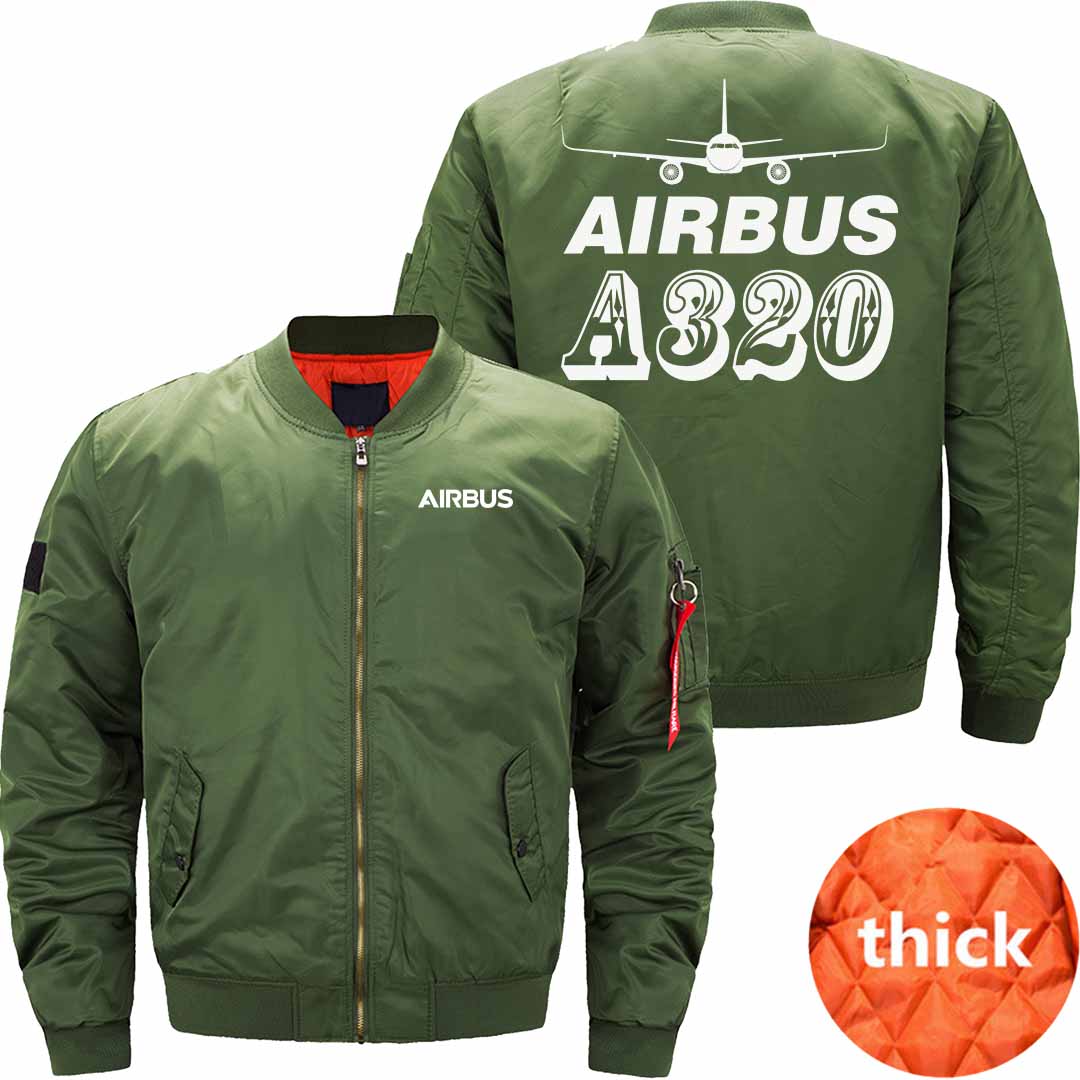 AIRBUS A320 Ma-1 Bomber Jacket Flight Jacket Aviator Jacket THE AV8R