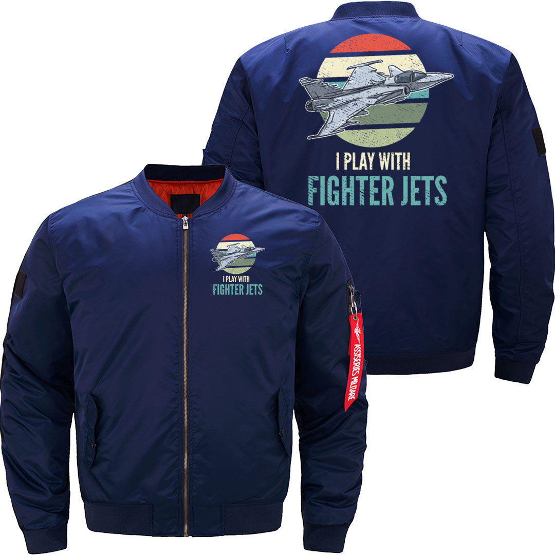 Fighter Jets Vintage Aircraft Airplane Pilot JACKET THE AV8R