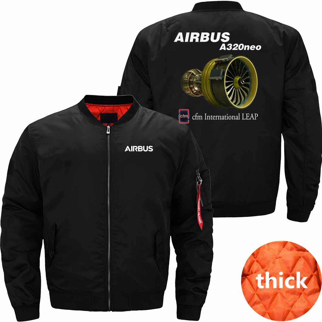 AIRBUS A320 CFM International LEAP Ma-1 Bomber Jacket Flight Jacket Aviator Jacket THE AV8R