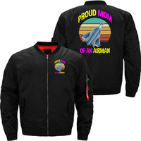 Thumbnail for Proud Mom Of An Airman, Fighter Pilot, Jet JACKET THE AV8R