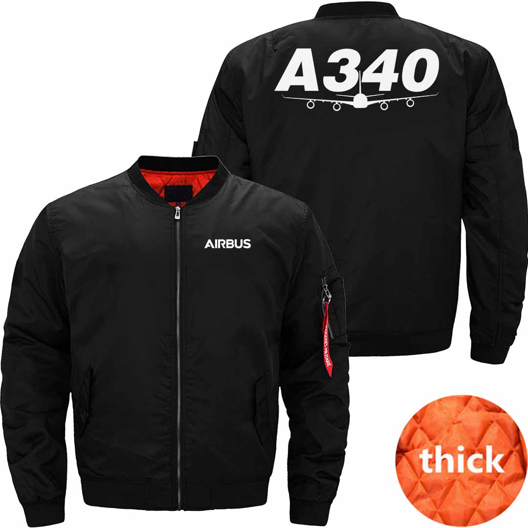 AIRBUS A340 Ma-1 Bomber Jacket Flight Jacket Aviator Jacket THE AV8R