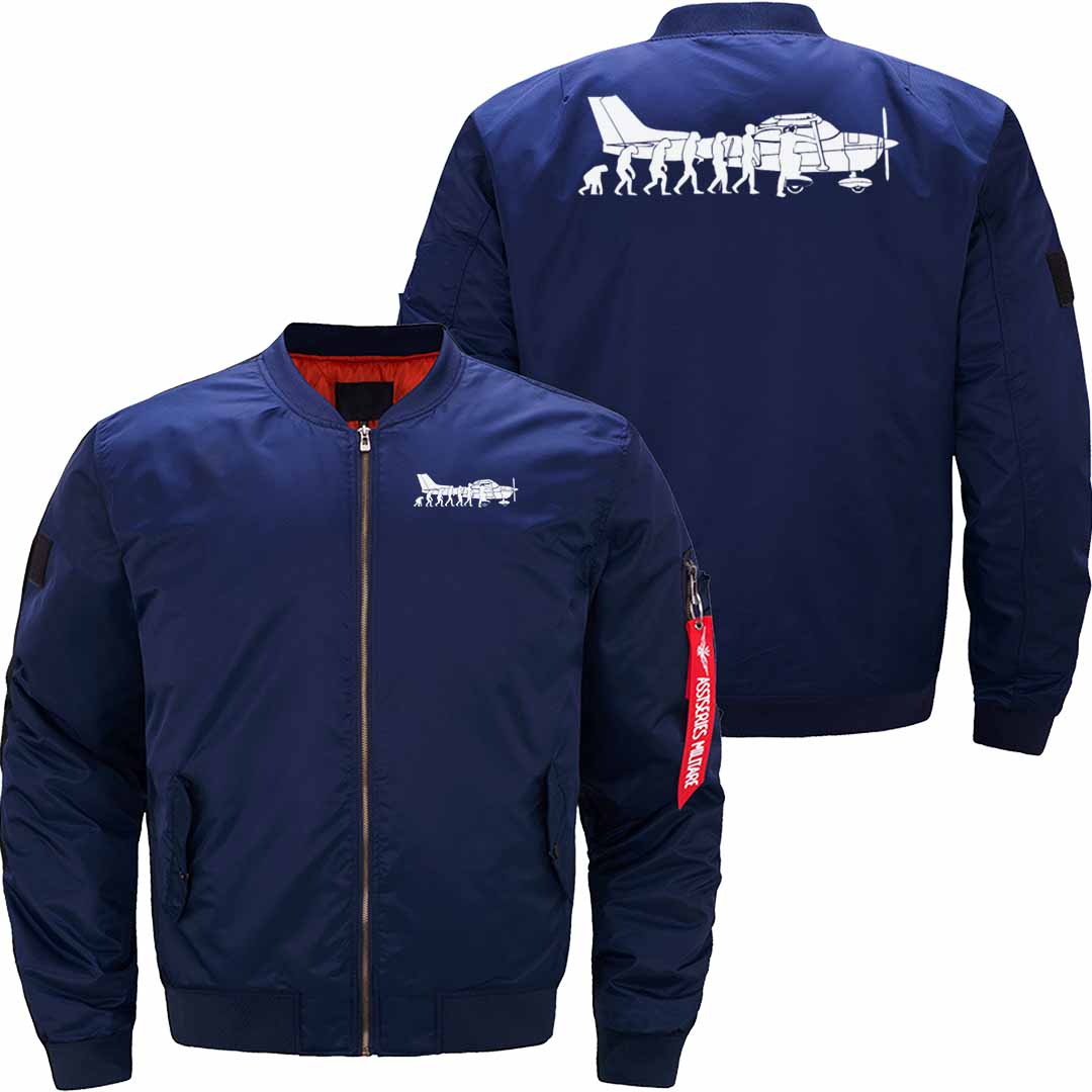 Evolution Cessna Pilot Flugzeug Fun Art Air Fly Ai JACKET THE AV8R