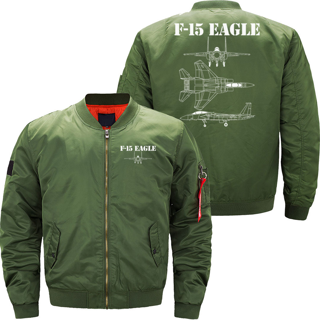 F-15 Eagle Fighter Jet Pilot Military Aircraft F15 JACKET THE AV8R