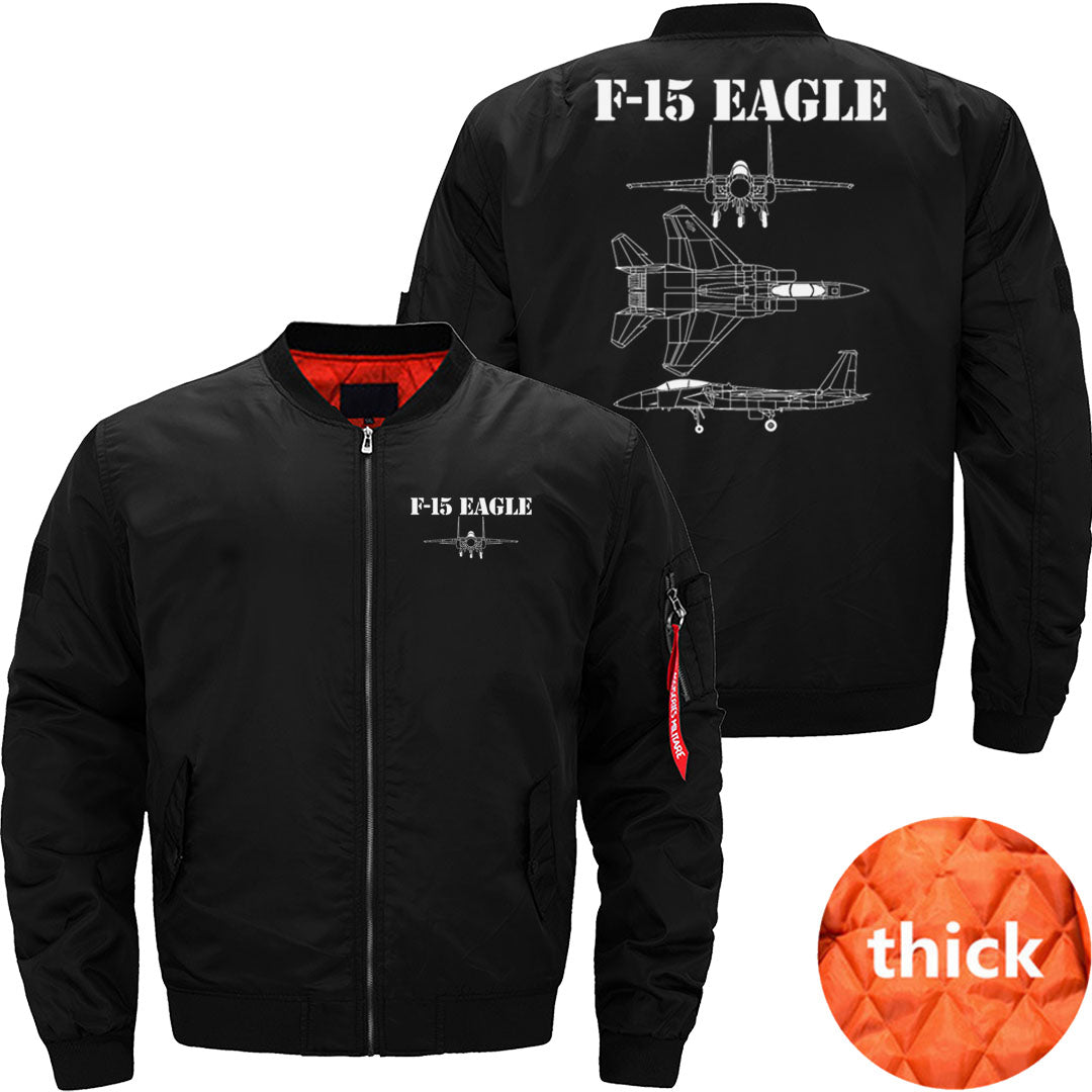 F-15 Eagle Fighter Jet Pilot Military Aircraft F15 JACKET THE AV8R