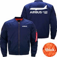 Thumbnail for AIRBUS A320 Ma-1 Bomber Jacket Flight Jacket Aviator Jacket THE AV8R