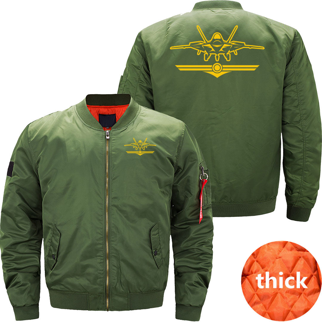 Pilot fighter jet military plane looping JACKET THE AV8R