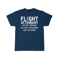 Thumbnail for Flight Attendant Joke Always Right Stewardess T-SHIRT THE AV8R