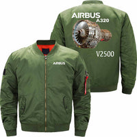 Thumbnail for AIRBUS A320 Ma-1 Bomber Jacket Flight Jacket Aviator Jacket THE AV8R