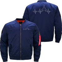 Thumbnail for Airplane Fighter Jet Heartbeat Flying Aeroplane JACKET THE AV8R