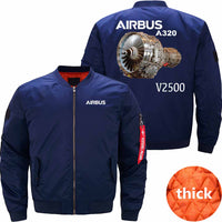 Thumbnail for AIRBUS A320 Ma-1 Bomber Jacket Flight Jacket Aviator Jacket THE AV8R