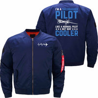 Thumbnail for Cool Pilot Design Quote I'm A Taildragger Pilot JACKET THE AV8R