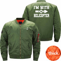 Thumbnail for HELICOPTER Ma-1 Bomber Jacket Flight Jacket Aviator Jacket THE AV8R