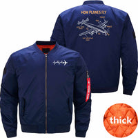 Thumbnail for Airplane Pilot Aviation Helicopter Gift JACKET THE AV8R