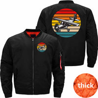 Thumbnail for Cessna 172 Skyhawk Airplane Retro Sunset JACKET THE AV8R