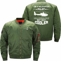 Thumbnail for HELICOPTER Ma-1 Bomber Jacket Flight Jacket Aviator Jacket THE AV8R