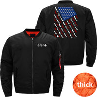 Thumbnail for Pilot Airplane American Flag Vintage JACKET THE AV8R