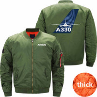 Thumbnail for AIRBUS A330 Ma-1 Bomber Jacket Flight Jacket Aviator Jacket THE AV8R