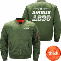 Thumbnail for AIRBUS A330 Ma-1 Bomber Jacket Flight Jacket Aviator Jacket THE AV8R