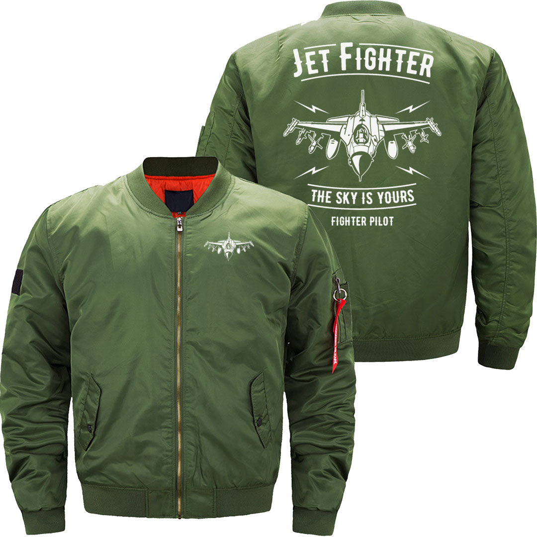 Jet Fighter The Sky Is Yours Fighter Pilot JACKET THE AV8R