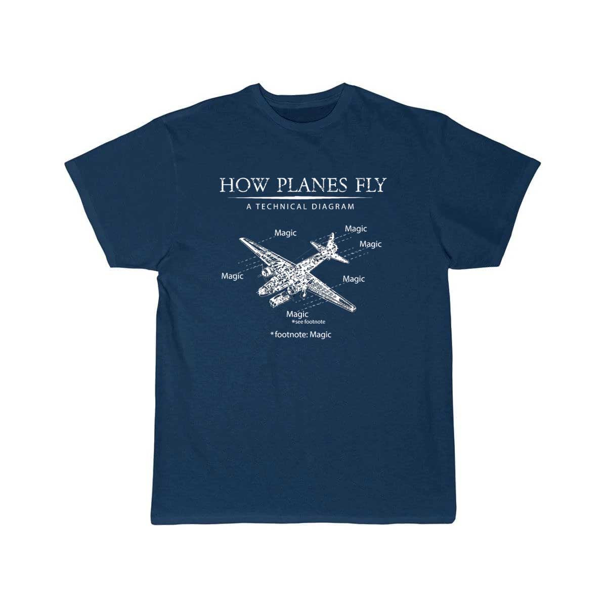 How Planes Fly Airplane Aerospace Engineering T-SHIRT THE AV8R