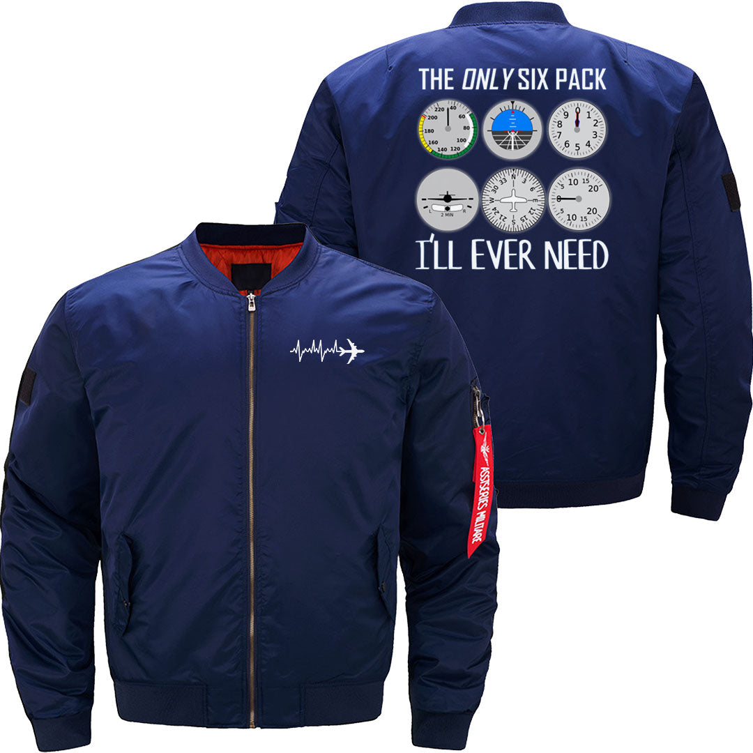 Only Six Pack I'll Need  Funny Pilot Quote JACKET THE AV8R