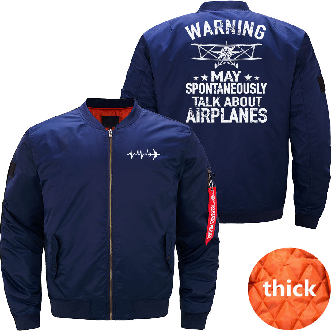 May Spontaneous Talk About Airplanes - Pilot JACKET THE AV8R