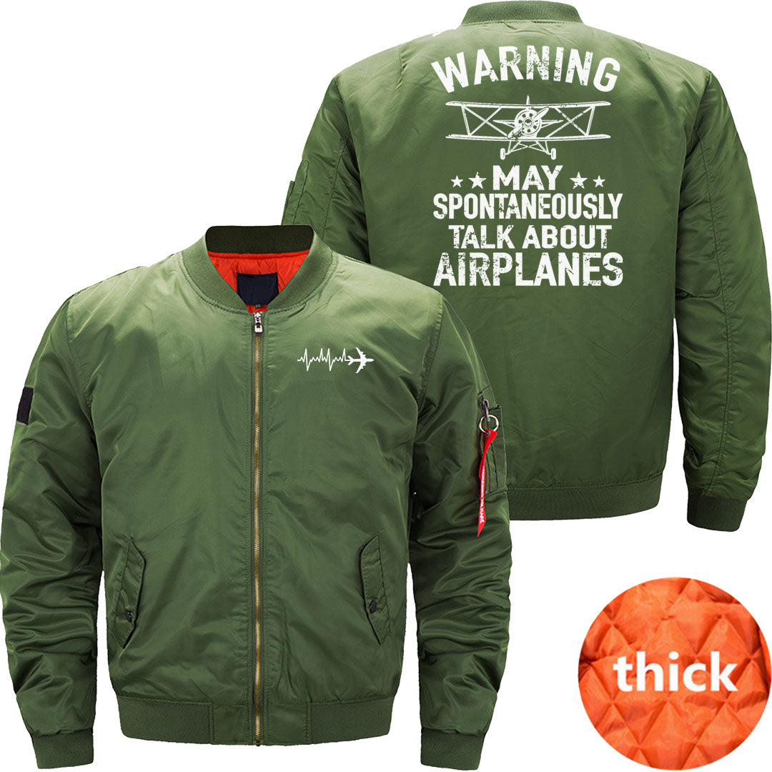 May Spontaneous Talk About Airplanes - Pilot JACKET THE AV8R