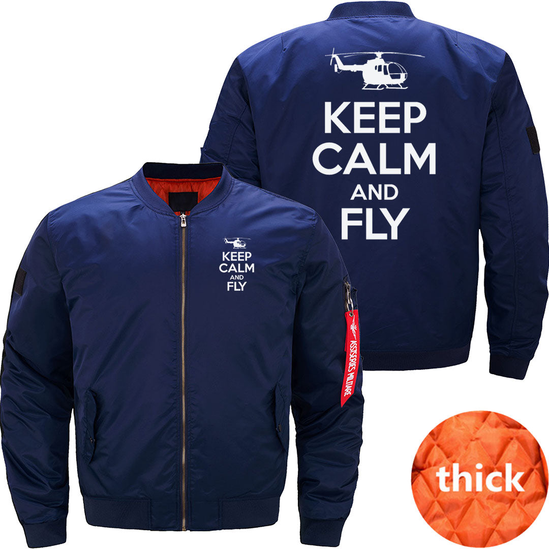 Keep calm and fly rc helicopters - helo pilot JACKET THE AV8R