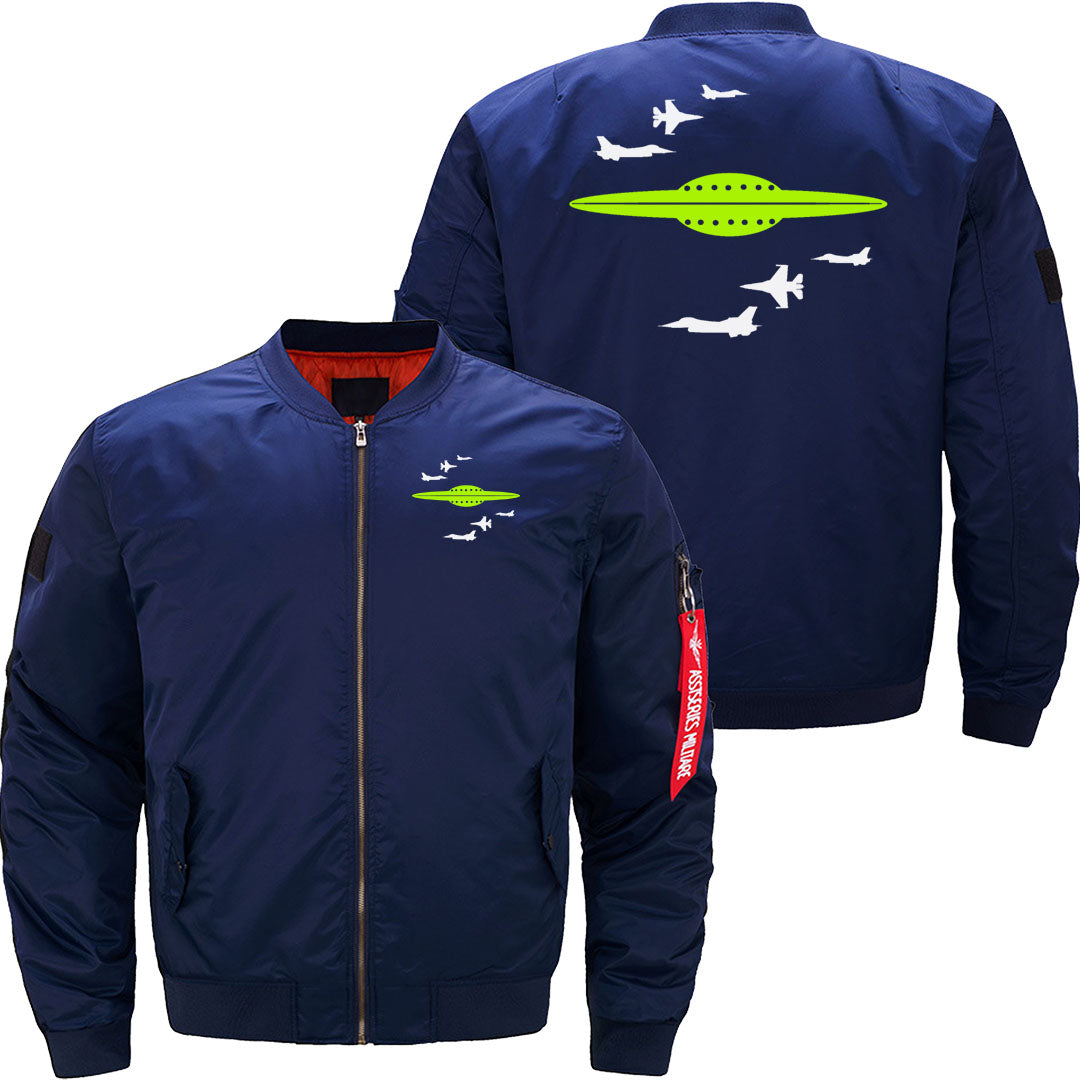 Fighter Jets v Alien Spaceship JACKET THE AV8R