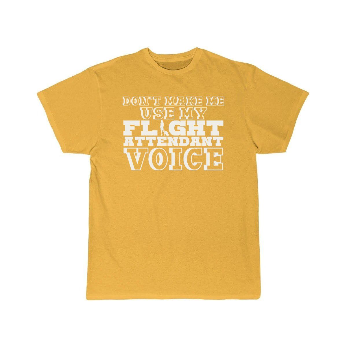 Flight Attendant Voice Pun Joke T-SHIRT THE AV8R