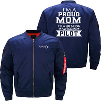 Thumbnail for I'M PROUD PILOT'S MOM JACKET THE AV8R